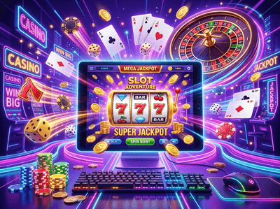 Futuristic digital Plinko board with glowing neon lights and gold coins